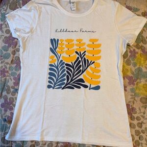 White Graphic T-Shirt, pre-owned